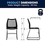 Flash Furniture HERCULES Series Plastic Stacking Chair, Black (RUT498ABK)~#|#~E136CAD0-B11E-4704-84948EF8168416D0_sc7