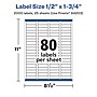 Avery Laser/Inkjet Rectangle Multipurpose Labels, 0.5" x 1.75", White, 2000 Labels/Pack (94203)~#|#~E1386708-12C4-4563-9AAC68553588CA8A_sc7