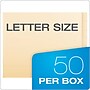Pendaflex Classification Folder, Straight Cut, 3/4" Expansion, Letter Size, Manila, 50/Box (H10U13)~#|#~E142B9B1-5B59-4266-956B0C8256981B84_sc7
