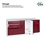 Viva Comfort 36.75'' H x 72" L  Exam Room Medical Cabinet, 6-Doors, 3-Drawers, Claret (902BASE72NSCL)~#|#~E14650E0-B3F7-46AA-9BDE0ACD95FEFCE2_sc7
