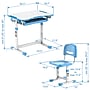 Mount-It! 26"W Kid's Desk with Chair, Blue (MI-10202)~#|#~E149A4E9-C845-4CC1-91B2BF10FD8A0F0B_sc7