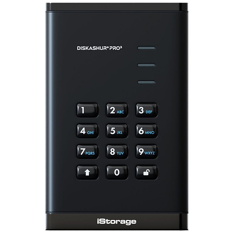 iStorage diskAshur PRO3 2TB 2.5" USB 3.2 Gen 1 Encrypted Portable External Solid State Drive (IS-DAP3-256-SSD-2000) image 1