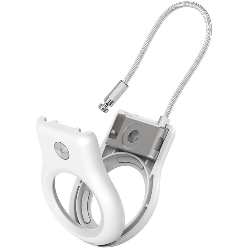 Belkin AirTag Secure Holder with Wire Cable for AirTag, White (MSC009BTWH) image 1