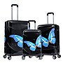 InUSA Hardside Butterfly Suitcase, 4-Wheeled Spinner, TSA Checkpoint Friendly, Black Butterfly (IUAPCSML-BBU)~#|#~E15A290C-BFAE-4C0D-8CF2107FEF6A4D69_sc7