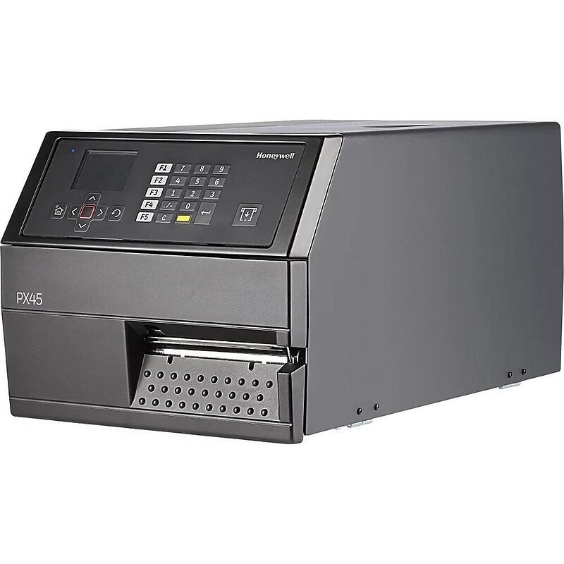 Honeywell PX45A00000000300 PX45 Direct Thermal/Thermal Transfer Label Printer, Ethernet/Serial/USB/Wi-Fi, Black image 1