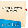 Pendaflex Recycled End Tab File Folder, Straight Cut, Left Position, Letter Size, Manila, 50/Box (H10U1)~#|#~E162B34A-E818-41A5-BB50D4FFFED77DFE_sc7