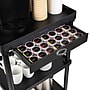 Mind Reader 3-Tier Bar Cart Plastic Rolling Utility Cart, Black (CARTCOFF-BLK)~#|#~E16A1D07-4D6E-457B-A03F9D4AC1E39135_sc7