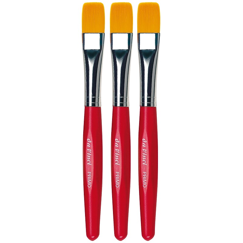 da Vinci PRIMO Tempera Preschool Flat Brush, 3 /Pack (DVXVA354R0-3) image 1