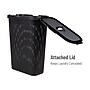 Mind Reader 10.57-Gallon Laundry Hamper with Lid, Plastic, Black (40HAMP-BLK)~#|#~E170B819-C45C-48F9-A3B2B476BCDEF4CB_sc7