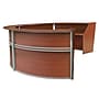 Regency Marque 142"W Curved Reception Desk Workstation, Cherry (77294CH)~#|#~E170CDFB-4053-4663-98C5B6AEE5EA6981_sc7
