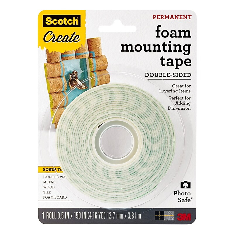Scotch Small Mounting Adhesive Tape (70071152428) image 1