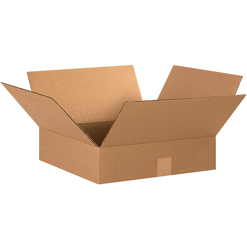 15" x 15" x 4" Shipping Boxes, 32 ECT, 25/Pack (15154) image 1