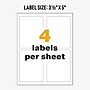 Avery UltraDuty Waterproof Laser GHS Chemical Labels, 3 1/2" x 5", White, 200 Labels/Box (60503 )~#|#~E17BBC6F-B765-417E-BF98E27787CA2454_sc7