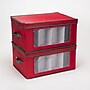 Household Essentials Holiday Wine Glass Storage Box in Strong Frame, Red/Green (HH542RED)~#|#~E17FCCC9-DB68-4BDD-A798399C0F3CAF1A_sc7