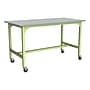 Learniture Ideate Series Rectangular Activity Table, 72" x 36", Laminate, North Sea/Green Apple (LNT-NOR3009-GA-PK-SO)~#|#~E1815311-7EBC-41DC-B8ABB007C3018DA4_sc7