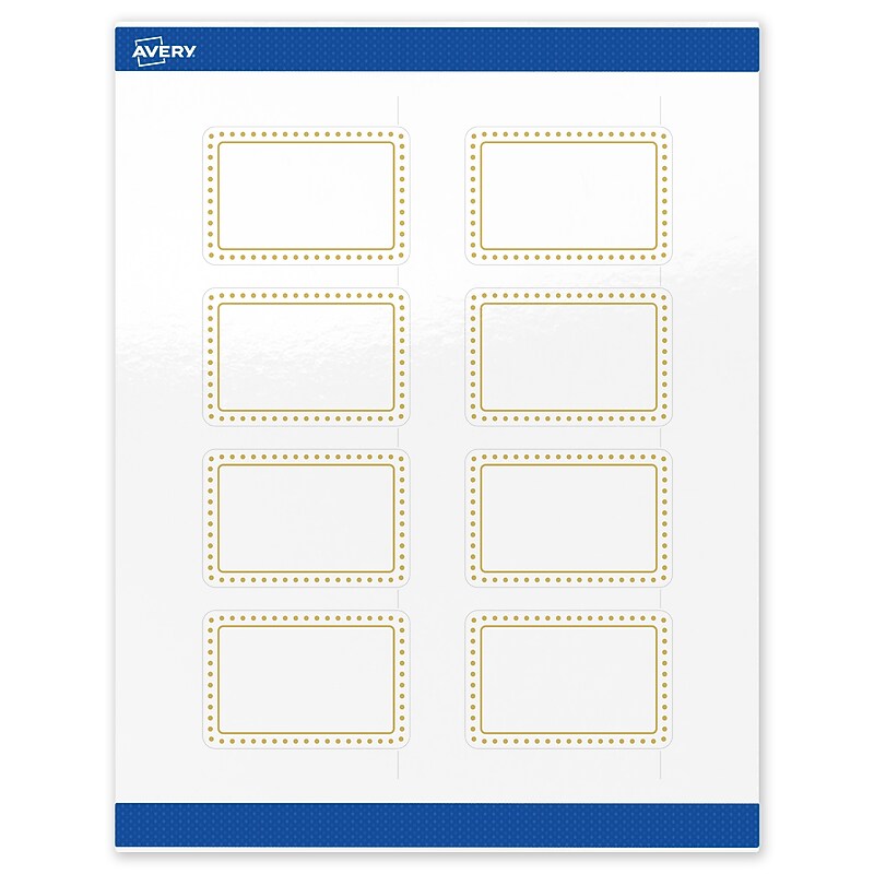 Avery Laser/Inkjet Rectangle Multipurpose Labels, 2" x 3", White, 80/Pack (S00-DHV) image 1
