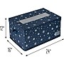 Honey-Can-Do Deluxe 79.8 Quart Storage Container, Lift Off Lid, Polyester, Navy Blue/Silver (SFT-09555)~#|#~E187A42C-2187-4E7E-B11705A7183B01FA_sc7