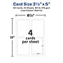 Avery Integrated Cards, 3.5" x 5", Matte White, 40/Pack (95273)~#|#~E18BE5FA-272C-45C5-AF3E62F003EEAF4A_sc7