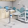 Mount-It! MedHub Mobile Medical Cart with Laptop Bar, Storage Accessories, and Locking Caster Wheels, White/Grey (MI-16029)~#|#~E18C03ED-8A70-41D6-989F65677D97A9D5_sc7