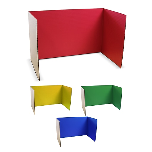 Flipside Foldable Cardboard Freestanding Privacy Shield, 18