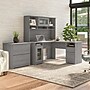 Bush Furniture Cabot 60"W L Shaped Computer Desk with Hutch and Lateral File Cabinet, Modern Gray (CAB005MG)~#|#~E18EF141-4D83-4E8B-AC069F3C2A8480DF_sc7