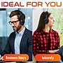Delton M101 Wireless Bluetooth Over-the-Ear Headphones, Active Noise Canceling Stereo Business/Gaming Headset, Black (DHBM101)~#|#~E1976FB1-C09C-4490-9DD3CBFD605C80E9_sc7