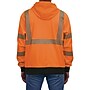 Ergodyne GloWear 8318BK High Visibility Long Sleeve Black Bottom Hooded Zip-Up Sweatshirt, ANSI Type R Class 3, Orange, 3XL~#|#~E19922E0-1DC3-4A09-B707D674A7A50053_sc7
