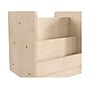 Flash Furniture Bright Beginnings Book Display with Transparent Storage Bin, 16"H x 31.5"W x 13"D, Brown (MK-KE20789-GG)~#|#~E1992D1D-055B-4FA3-9B03592E9606D3E7_sc7