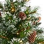 Nearly Natural 2' Frosted Pine Artificial Christmas Tree in Burlap Base (T1694)~#|#~E199C981-0F98-4773-A37432B953676DF0_sc7