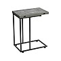 Household Essentials Jamestown 12"W x 19"D Laminate Side Table, Rustic Slate Concrete/Black (8249-1)~#|#~E19CA0A0-7385-4B20-8B37CBBA3A84BF52_sc7