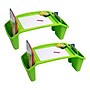 Mind Reader 10.75" x 22.25" Plastic Kids' Lap Desk Activity Tray, Green, 2/Pack (2KIDLAP-GRN)~#|#~E19D9501-7B83-49E6-BDD7F876D7D0EBA8_sc7