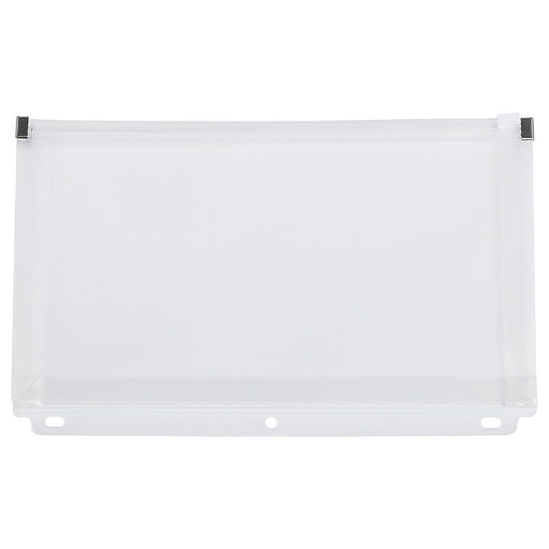 JAM Paper Plastic Binder Pocket, 3-Hole Punched, Clear, 3/Pack (235731329x3) image 1