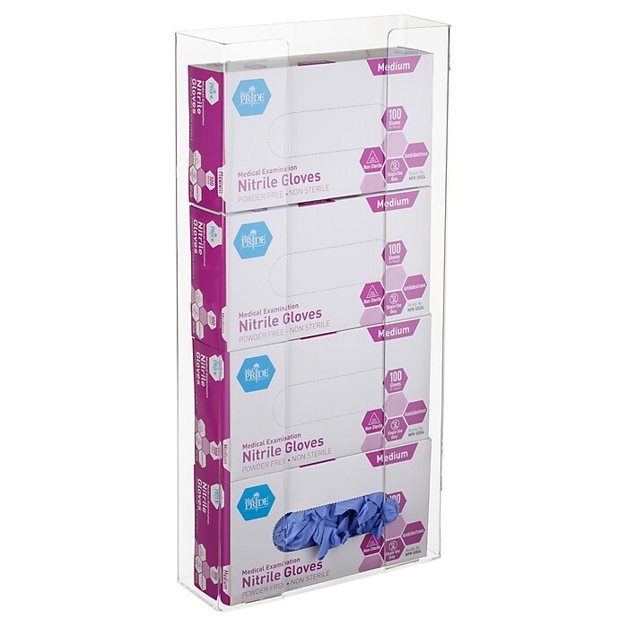 Viva Comfort 4 Box Glove Dispenser, Clear (902-04) | Staples