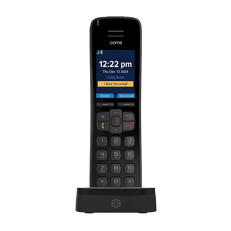Ooma HD3 Cordless Phone, Black (HSBLK) image 1