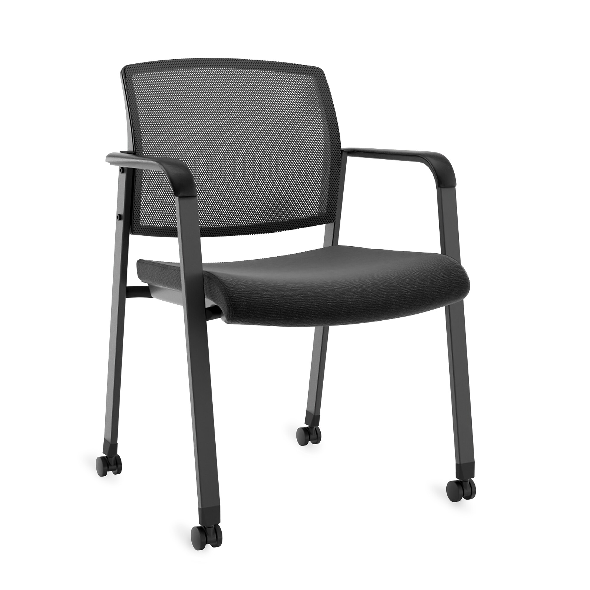 Workplace 2.0 Guest & Reception Chair, Mesh, Stackable, Black Simolary simolary.com