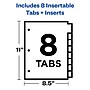 Avery Big Tab Insertable Paper Dividers, 8 Tabs, Multicolored (11123)~#|#~E1B9DC13-63F1-42C3-8BDE5A42E6D72A7F_sc7