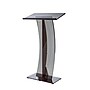 AdirOffice 47" Speaker Podium Lectern, Transparent Black (661-03-BLK)~#|#~E1BD4936-0086-433D-B0C9FC7422485837_sc7