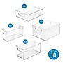 iDESIGN Assorted Stackable Plastic Storage Bin, 18/Set (07071S)~#|#~E1BFD1FE-7140-421E-8AE32383D768776D_sc7
