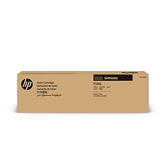 HP Y506L Yellow Toner Cartridge for Samsung CLT-Y506L (SU515), Samsung-branded printer supplies are now HP-branded