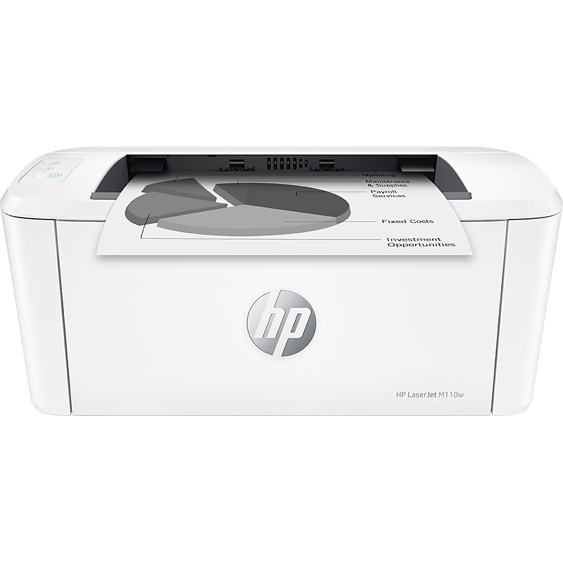 HP LaserJet M110w Wireless Black & White Printer, Print Only, Best for Home Office (7MD66F) image 1