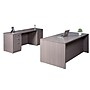 Boss Office Products 71" Desk and Credenza with Dual File Pedestals, Driftwood (GROUPA2-DW)~#|#~E1CE9CF2-FB66-46C5-9D22646CD38DD189_sc7