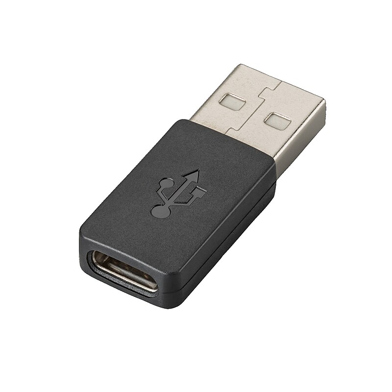 Poly USB-C to USB-A Adapter, Female to Male (85Q49AA) image 1
