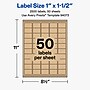 Avery Rectangle Laser/Inkjet Multipurpose Labels, Kraft Brown, 50 Labels/Sheet, 50 Sheets/Pack (19479311161)~#|#~E1D3C9C6-84D2-4846-AF95B095926452CE_sc7