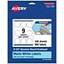 Avery TrueBlock Laser/Inkjet Decorative Edge Multipurpose Labels, 2.5" Dia., White, 900/Box (94516)~#|#~E1D4439B-C825-4713-9DB2B3B3A1B1EEEC_sc7