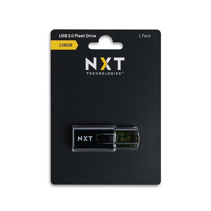 NXT Technologies™ 128GB USB 2.0 Type A Flash Drive, Black (NX61111) image 1