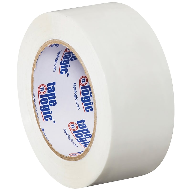 Tape Logic Colored Carton Sealing Heavy Duty Packing Tape, 2" x 110 yds., White, 6/Carton (T90222W6PK) image 1
