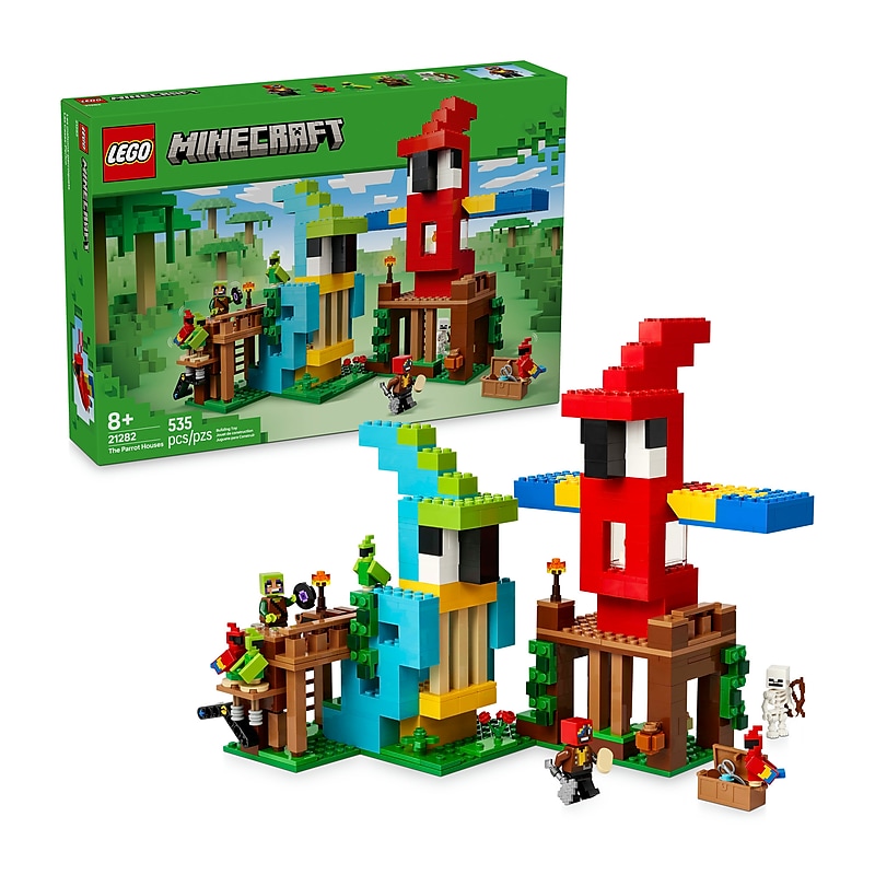 LEGO Minecraft The Parrot Houses, 535 Pieces (21282) image 1