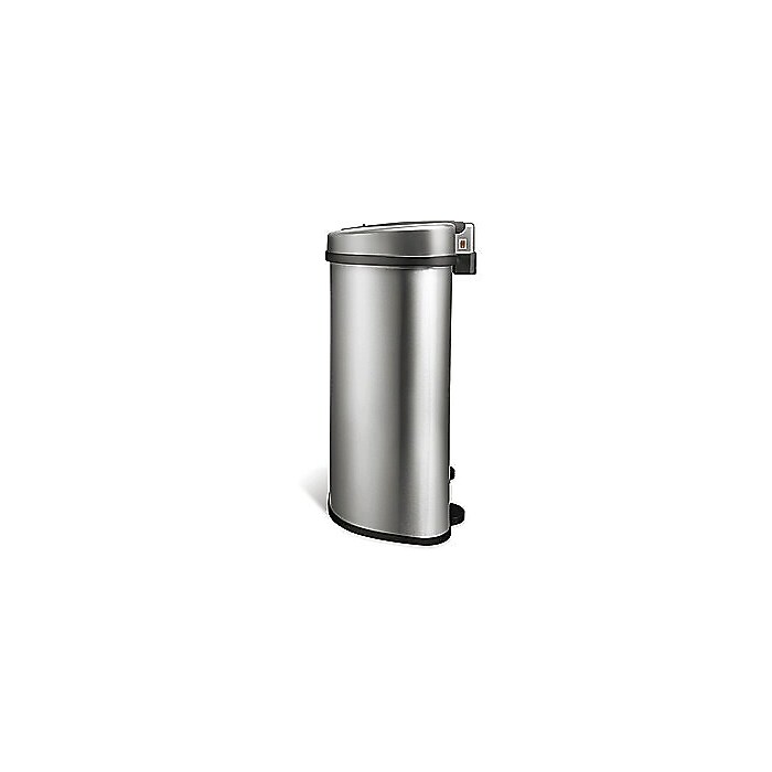 Nine Stars Stainless Steel Dual-Compartment Motion Sensor Trash