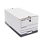 Staples Heavy Duty File Box, String and Button Lid, Letter, White/Gray, 4/Pack (TR59222)~#|#~E1E03882-061B-4146-94DE804F42E1DFD2_sc7