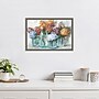 Amanti Art Fall Hydrangeas in Glass Jar Crop by Carol Rowan Framed Canvas Wall Art Print, 23" x 16" (A42674676308)~#|#~E1E1CCF3-1CC8-4B1F-B75DBE7779984E39_sc7